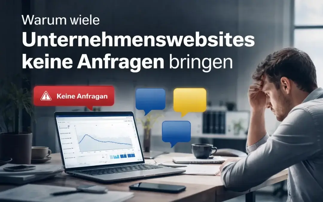 Unternehmenswebsite bringt keine Anfragen? 9&nbsp;Gründe 2026