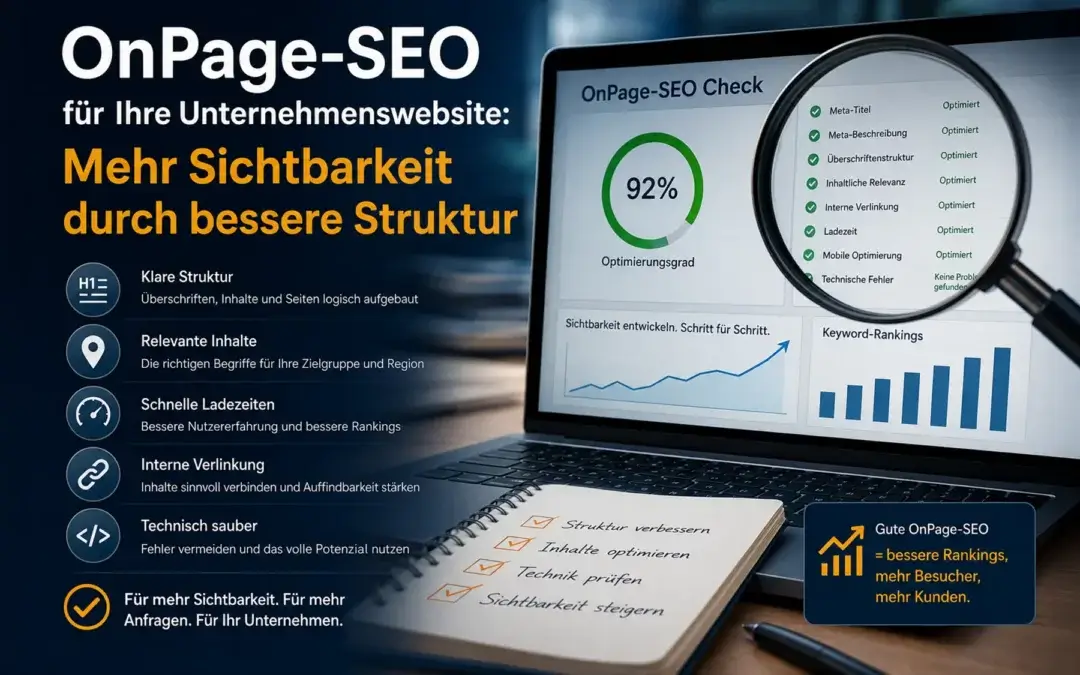 OnPage-SEO: Mehr Sichtbarkeit durch bessere Struktur